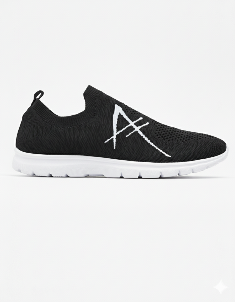 Breeze Performance Unisex  Footwear - Black White