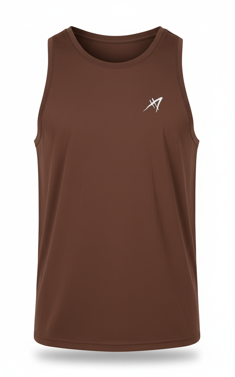 Men's Classic Workout Tank Top (Brown)