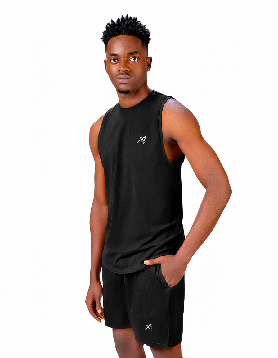Men's Classic Workout Tank Top (Black)