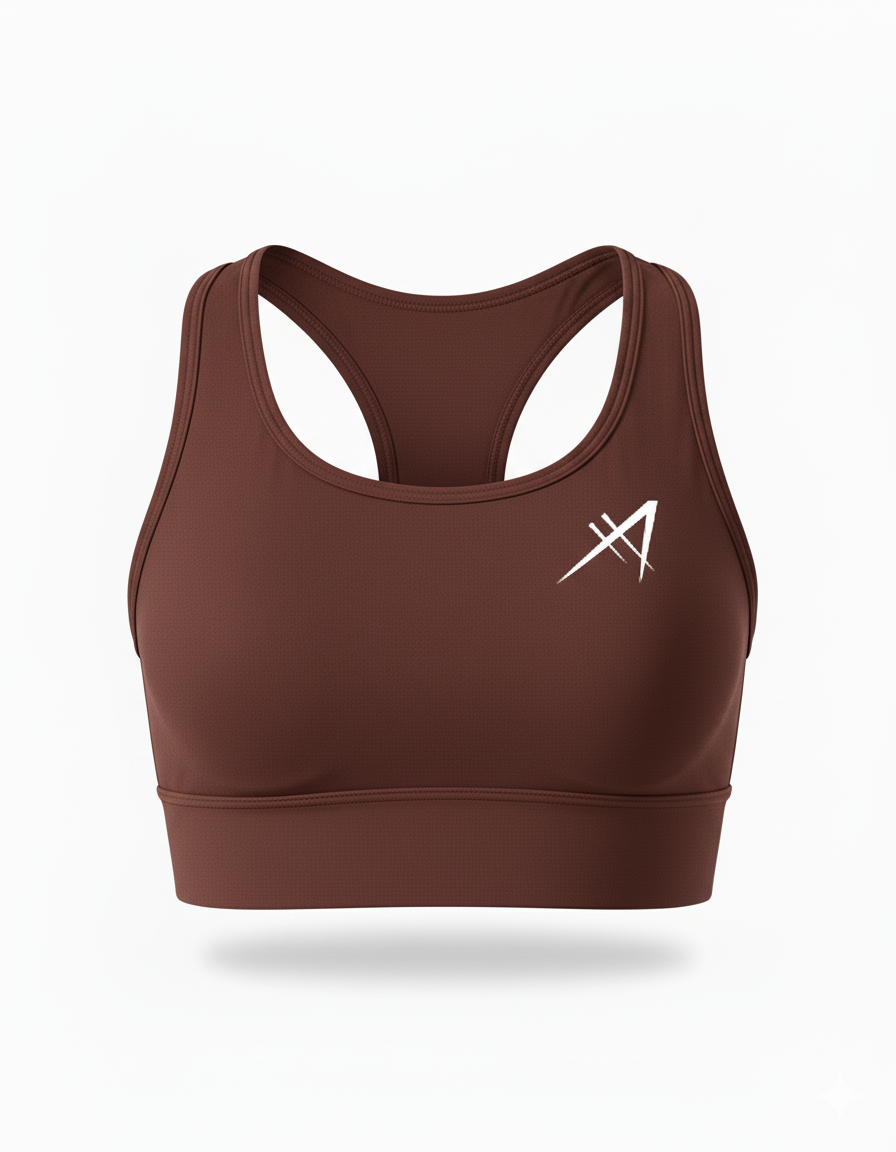Women's Training Bra Top - Brown