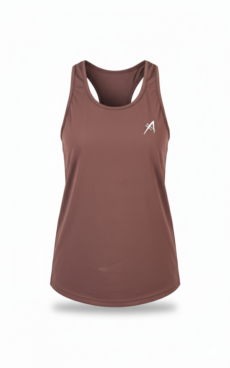 Women's Training Tank Top - Brown