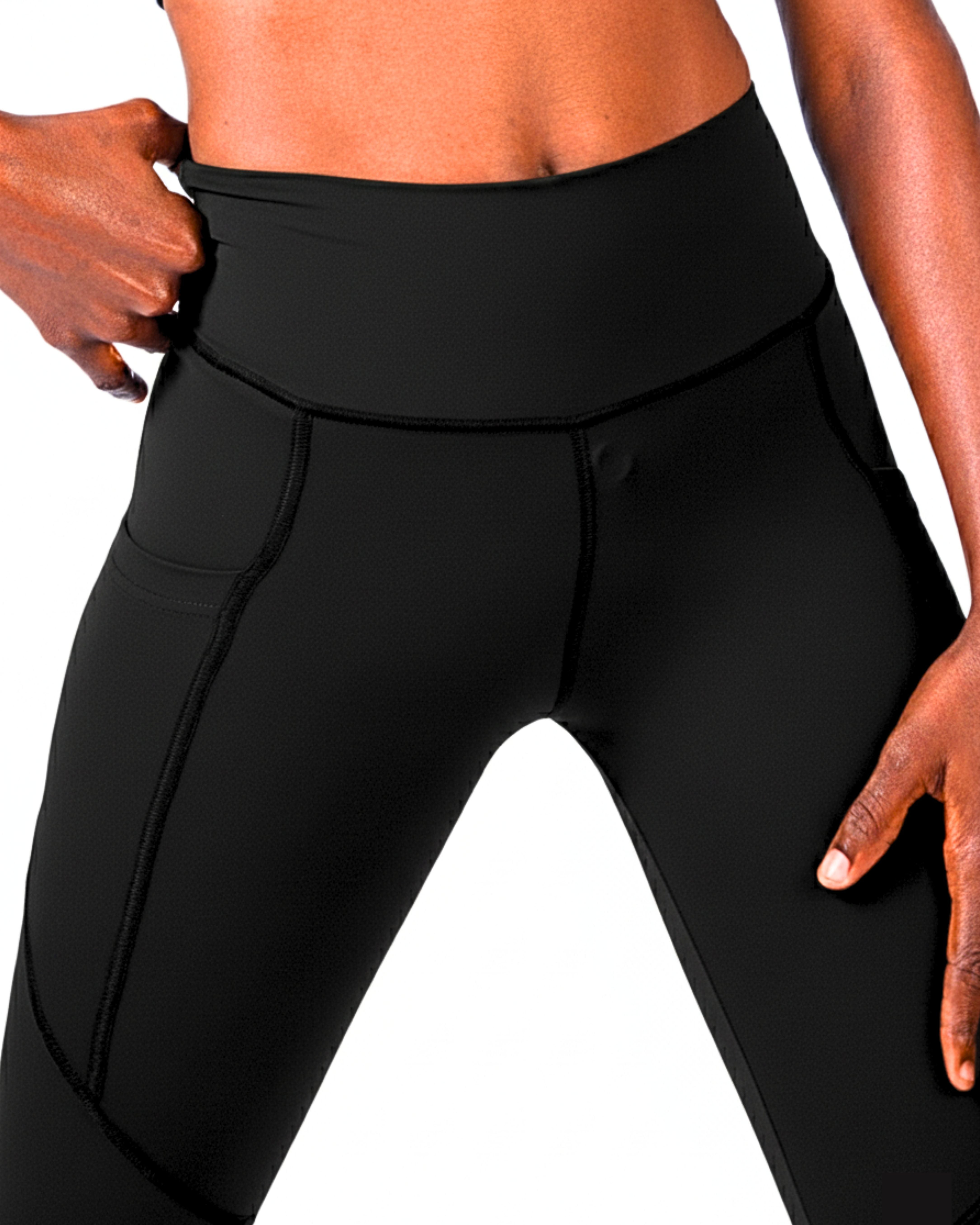 Full-Length Women's Training Leggings - Black