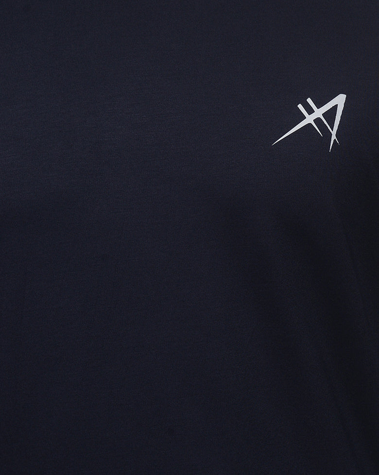 Afrileisure Men's Long Sleeve Casual Tee - Navy Blue