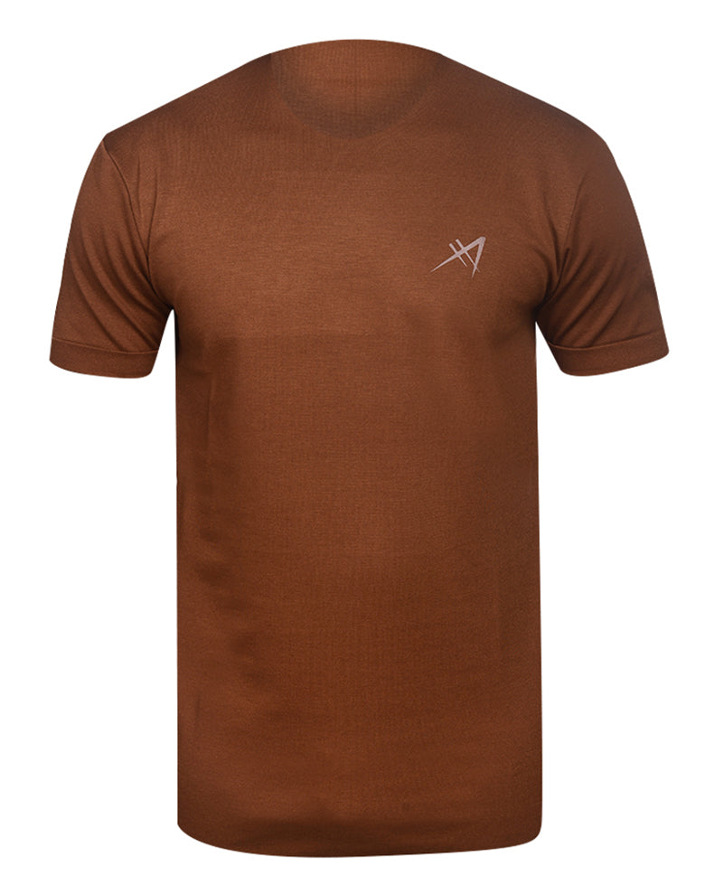 Afrileisure Men's Short Sleeve Casual Tee - Brown