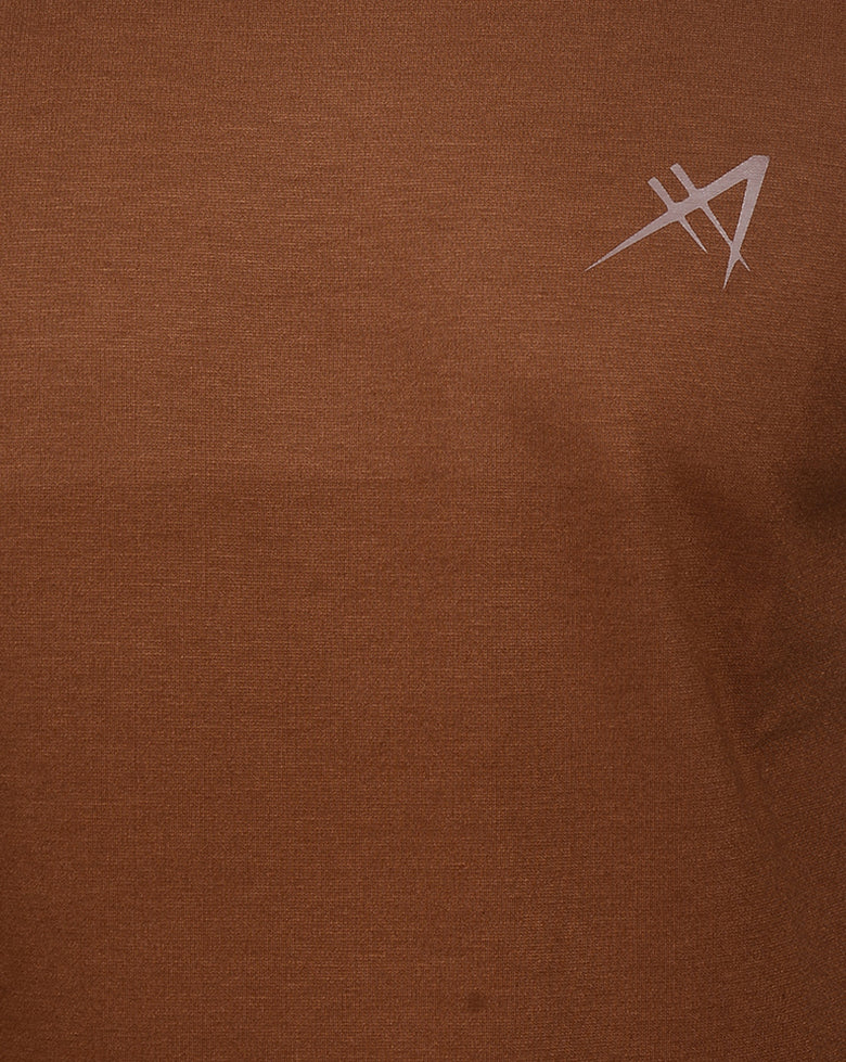 Afrileisure Men's Short Sleeve Casual Tee - Brown