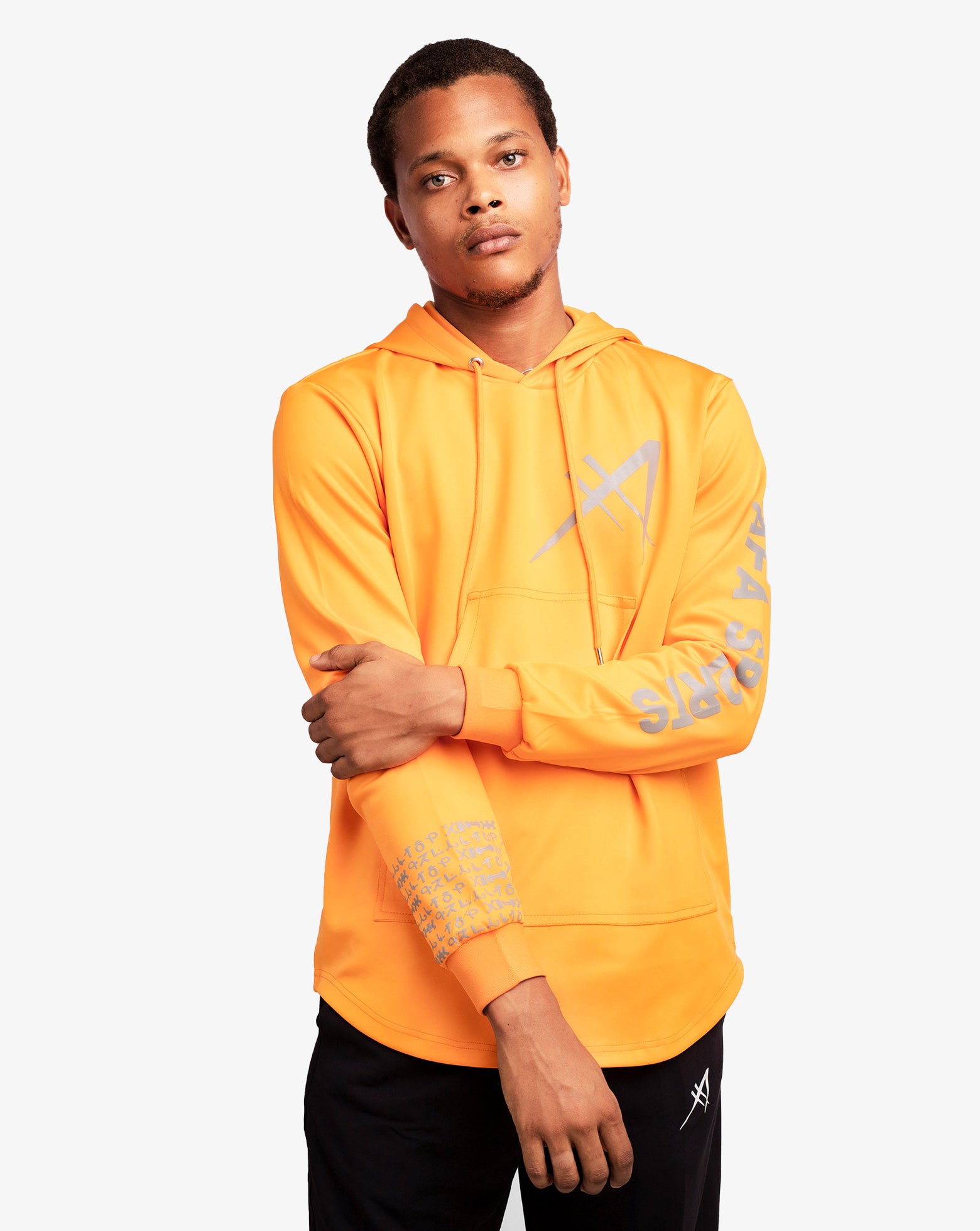 Men's Classic Nsibidi Hoodie - Orange