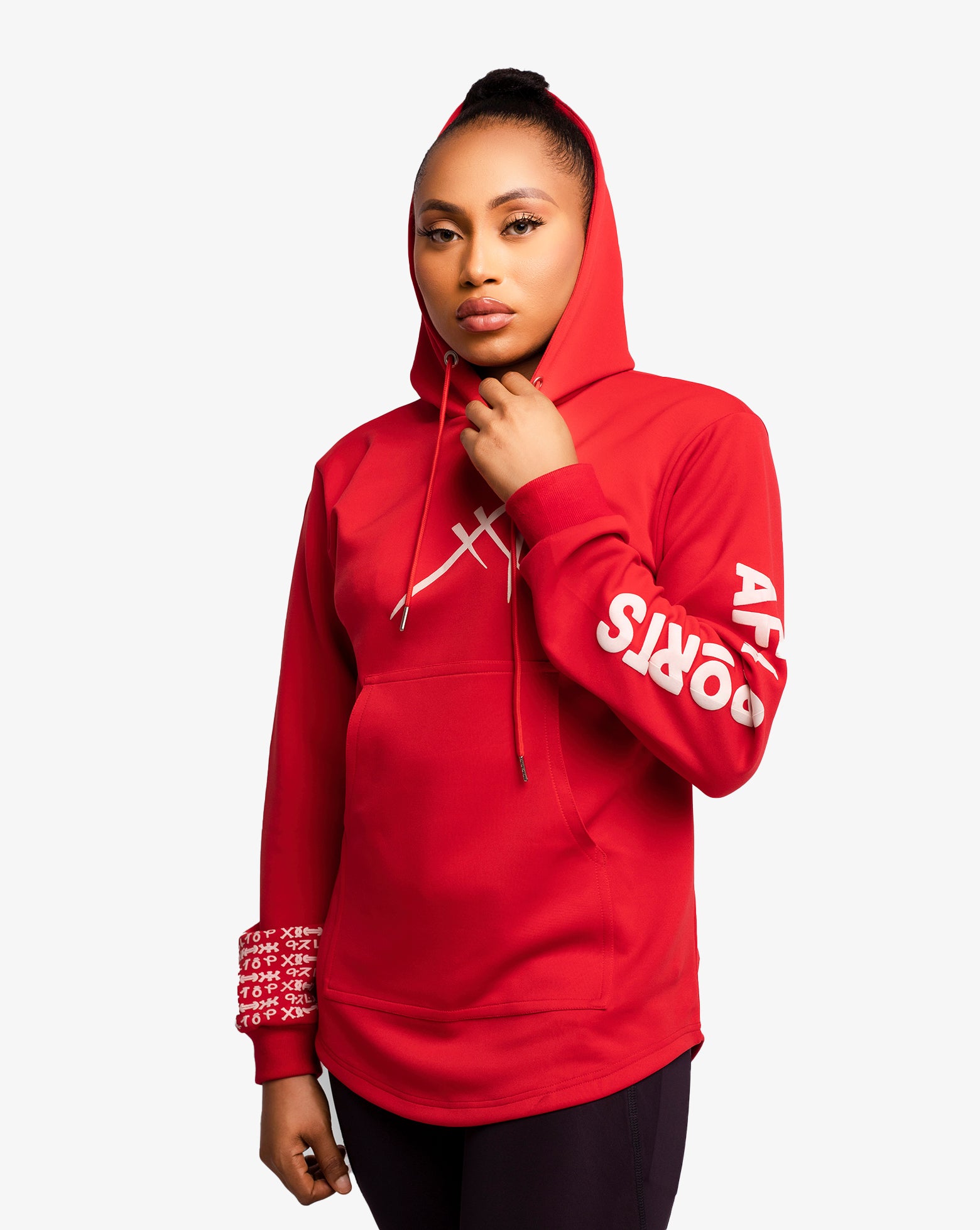 Women's Classic Nsibidi Hoodie - Red
