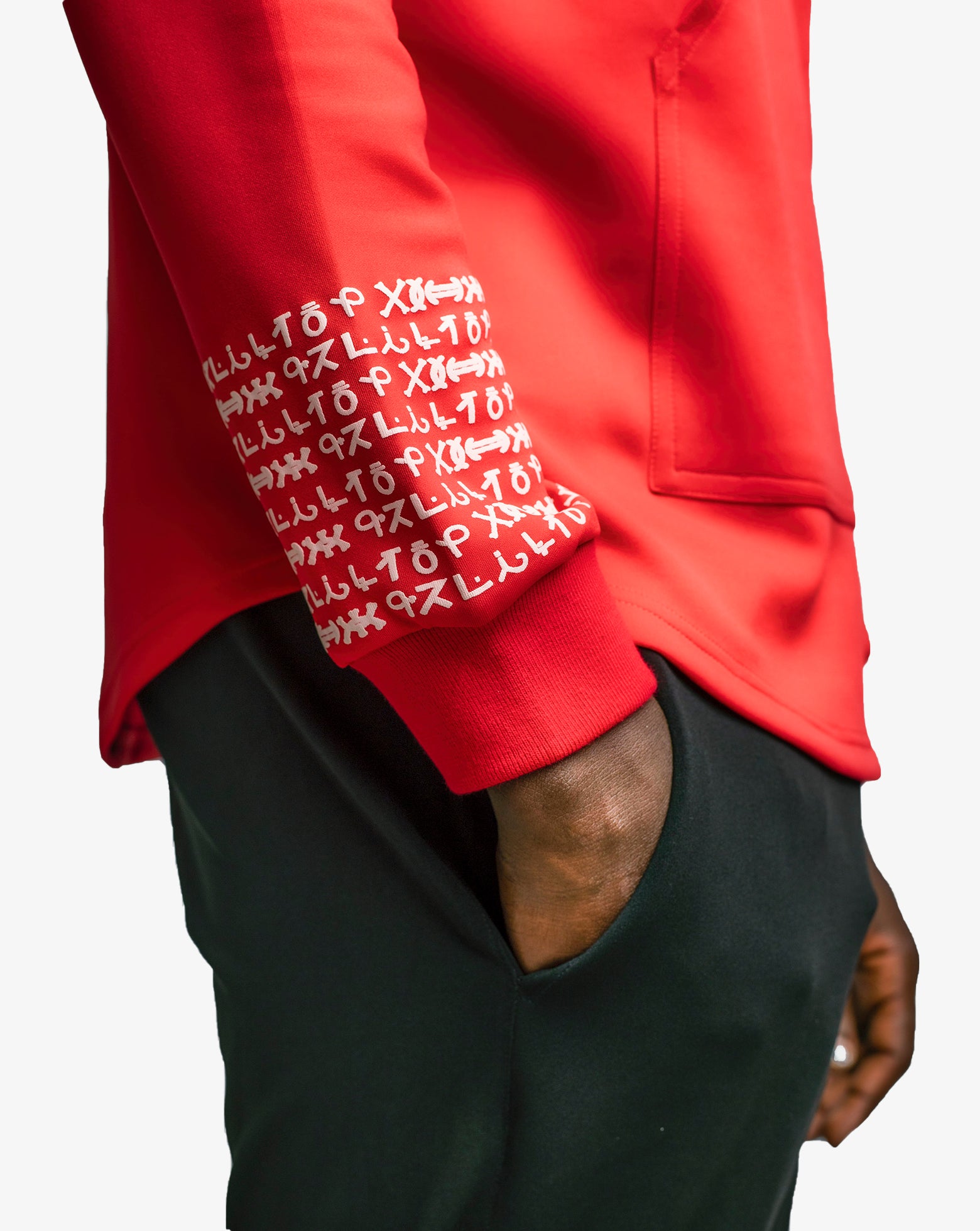 Men's Classic Nsibidi Hoodie - Red