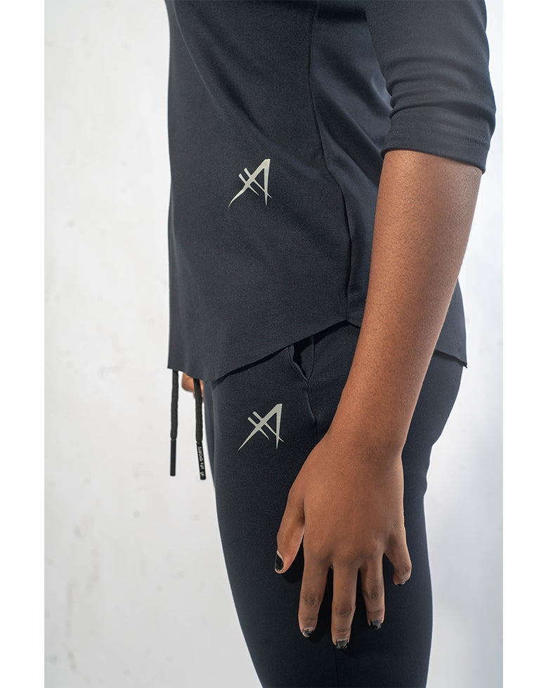 Afrileisure Women's 3/4 Fitted Top